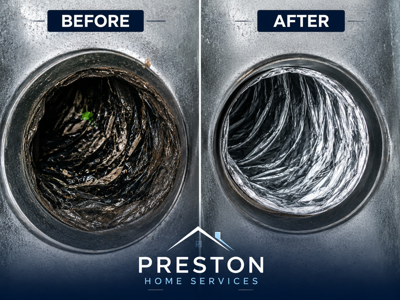 Air Duct Cleaning before and after 2