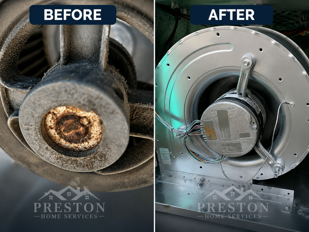 Air Duct Cleaning before and after 1