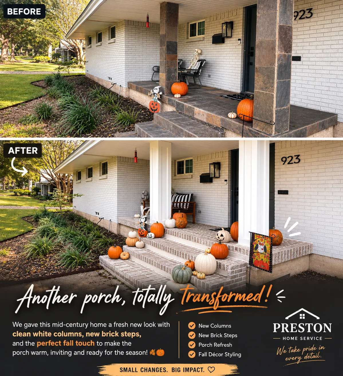 Masonry & Pavers Repair before and after 1