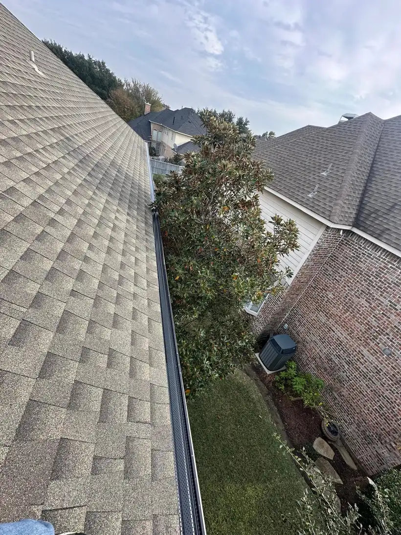 Gutter repair — sealed and secured gutters on a Dallas–Fort Worth home