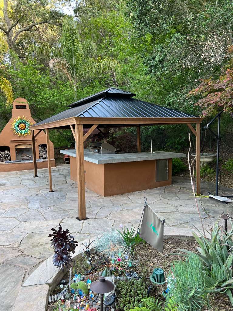 Outdoor patio and gazebo build Dallas TX