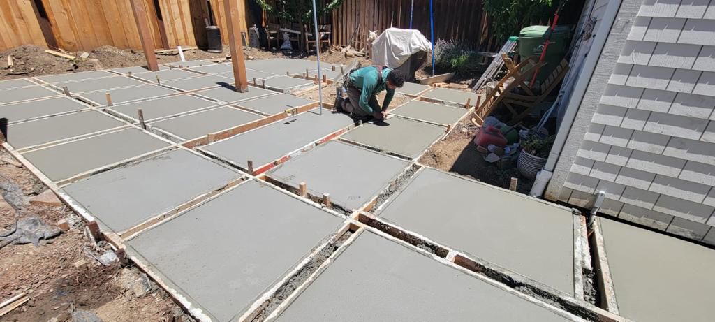 Concrete patio installation Lewisville TX