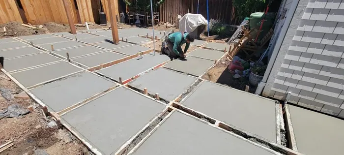 Concrete patio installation Lewisville TX
