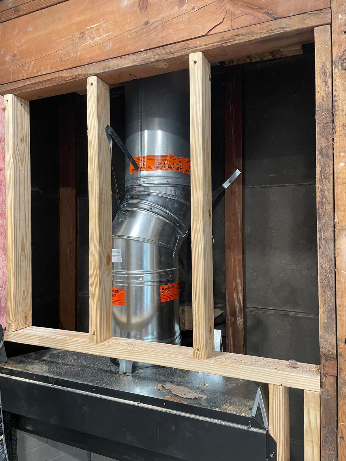 Chimney demo and rebuild wood burning Plano TX