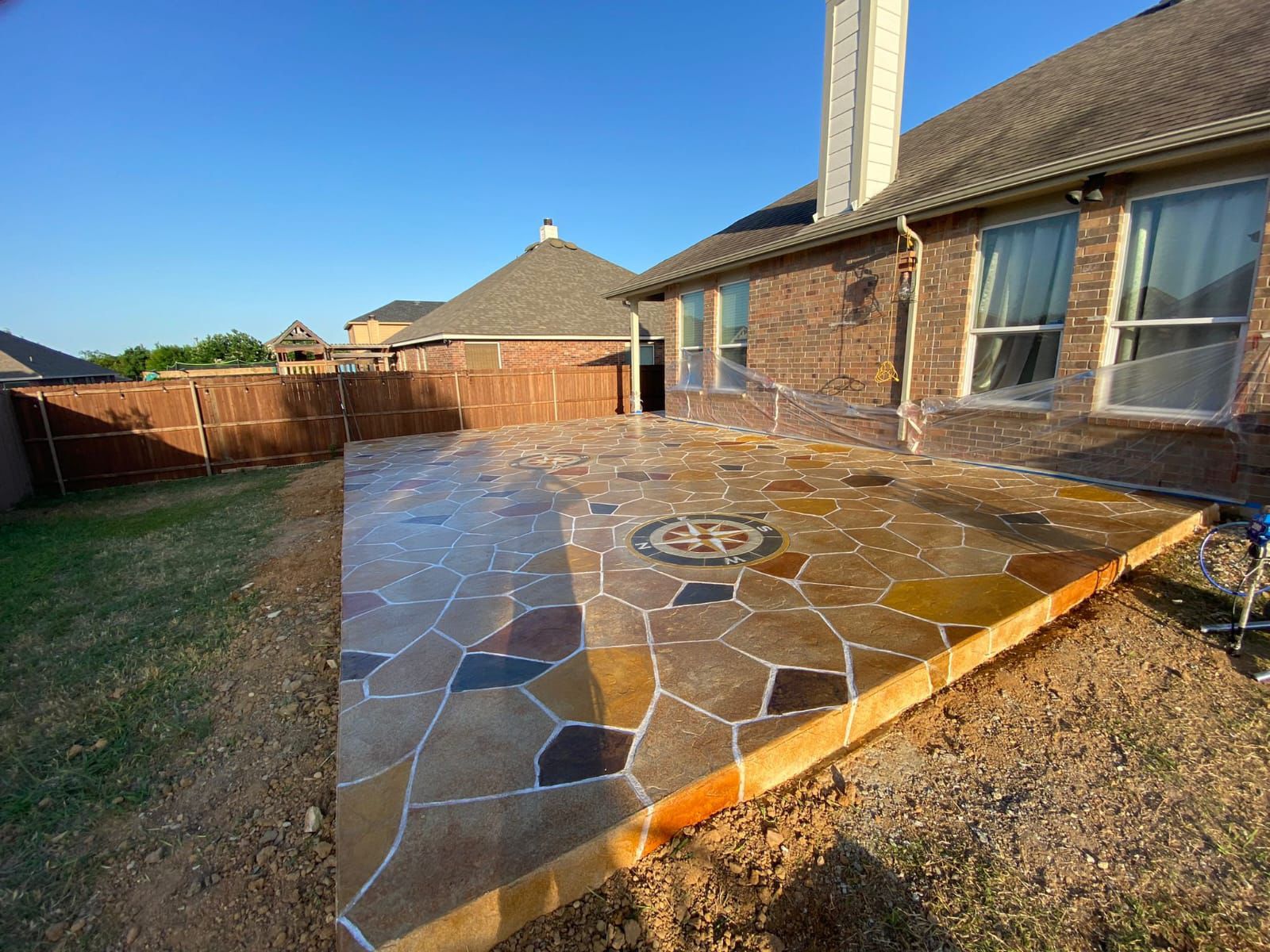 Porch remodel before Dallas TX