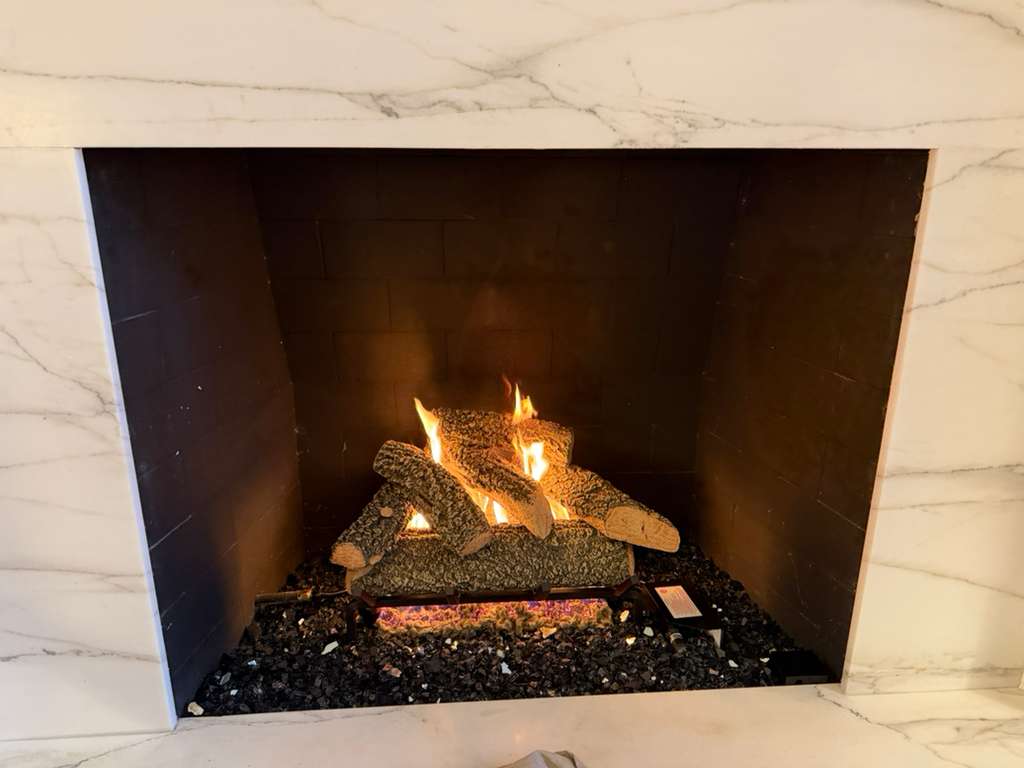 Fireplace new gas logs fireless Dallas TX