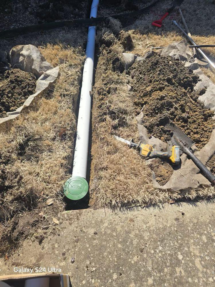 Underground drainage installation Dallas TX