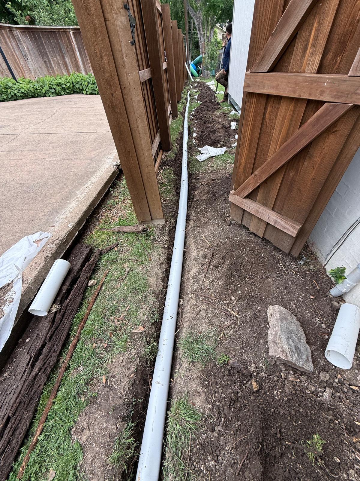 Water diversion system Richardson TX