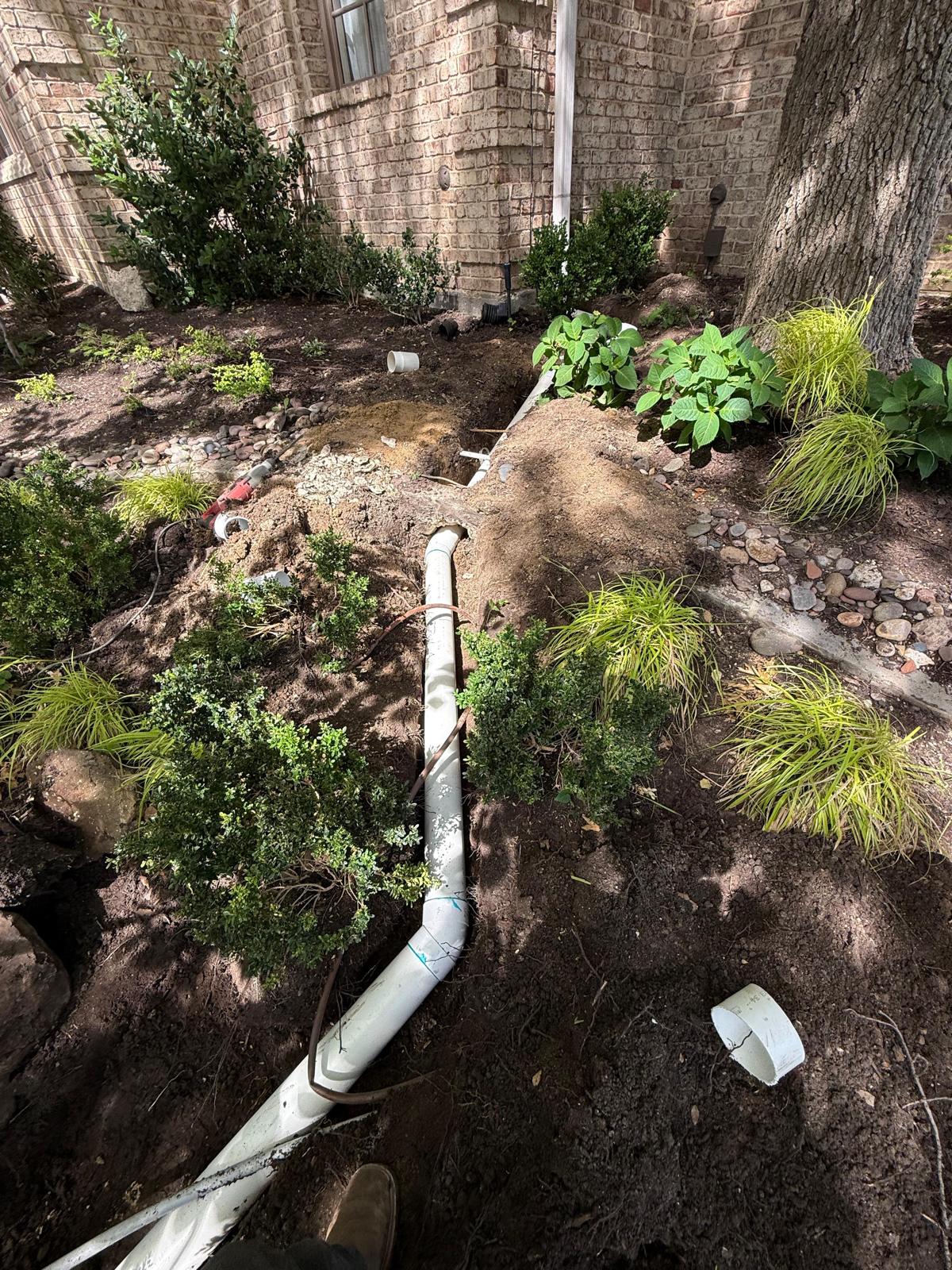 Gutter and drainage work Frisco TX