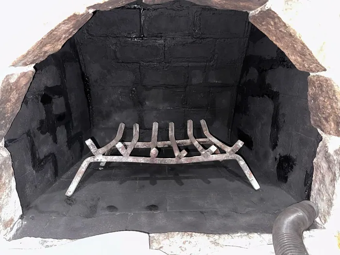 Chimney cleaning mortar repair after Allen TX